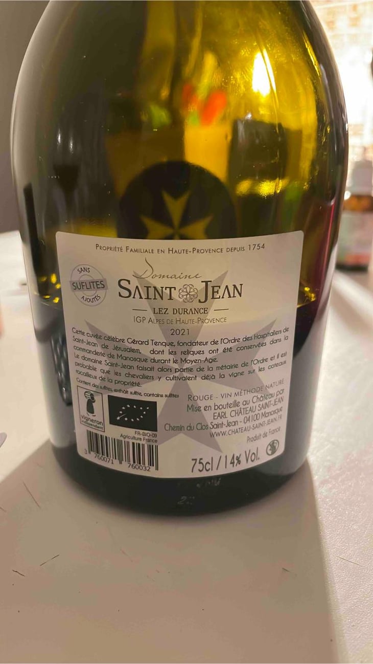 Saint Gerard (rouge) - Château saint jean lez durance - Saint jean lez durance -2021