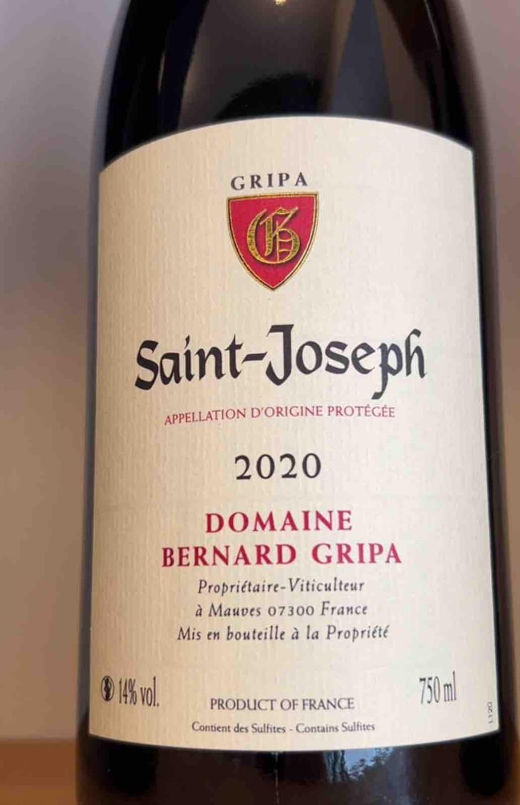 Saint Joseph - Domaine Bernard Gripa - Bernard Gripa -2019