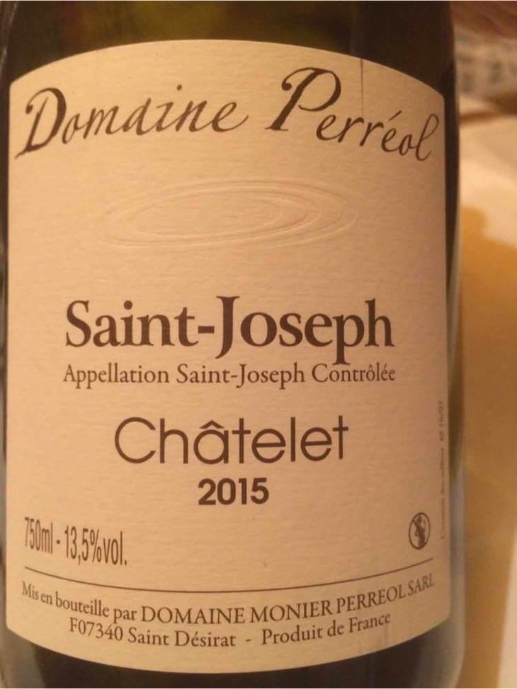 Saint-Joseph "Chatelet" - Domaine Monier-Perréol - Guillaume & Jean-Pierre Monier & Philippe Perréol 