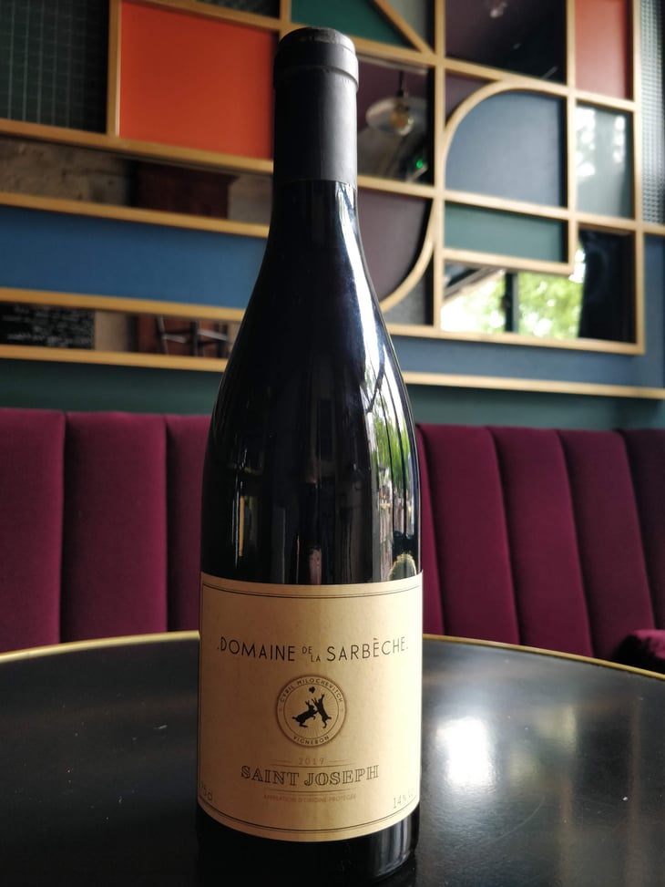 saint joseph rouge - Domaine De La Sarbèche - Cyril Milochevitch -2019