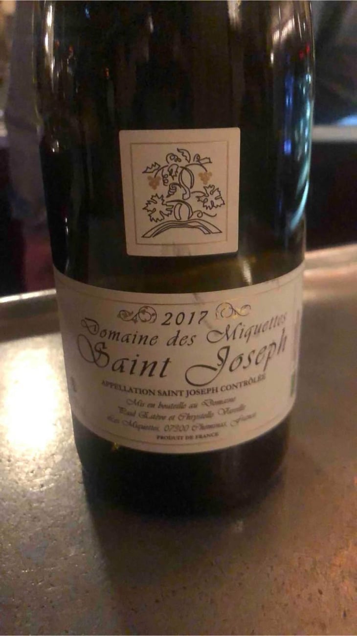Saint Joseph - Domaine des Miquettes - Chrystelle Vareille & Paul Estève 