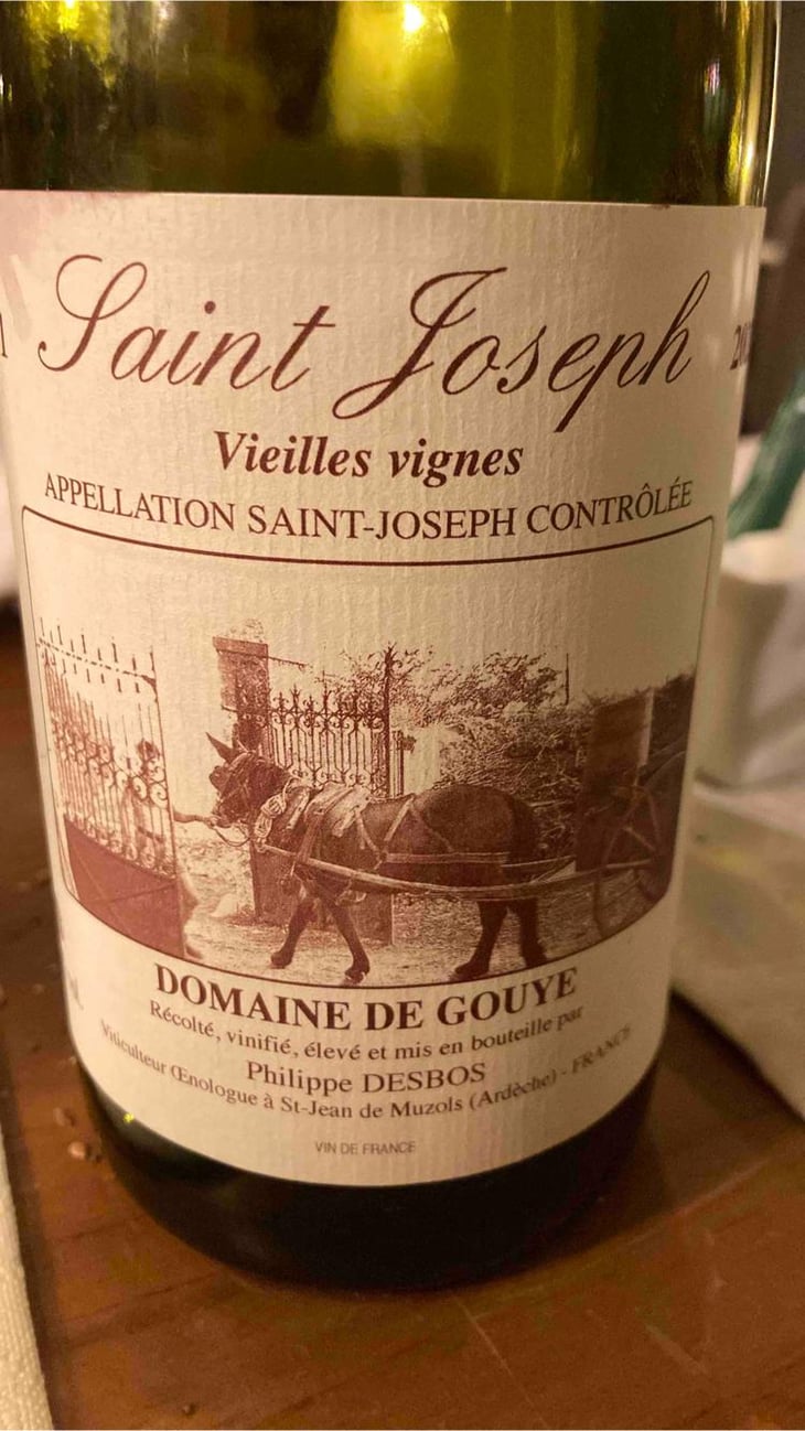 Saint Joseph Vieilles Vignes - Domaine De Gouye - Philippe Desbos -2021