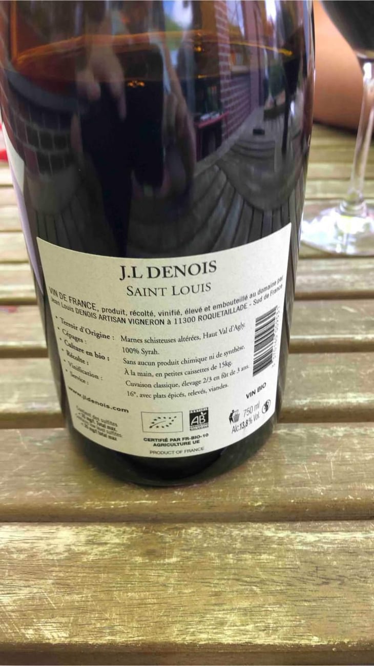 Saint Louis 3017 - Domaine Des Fenouillèdes - Jean-Louis Denois 