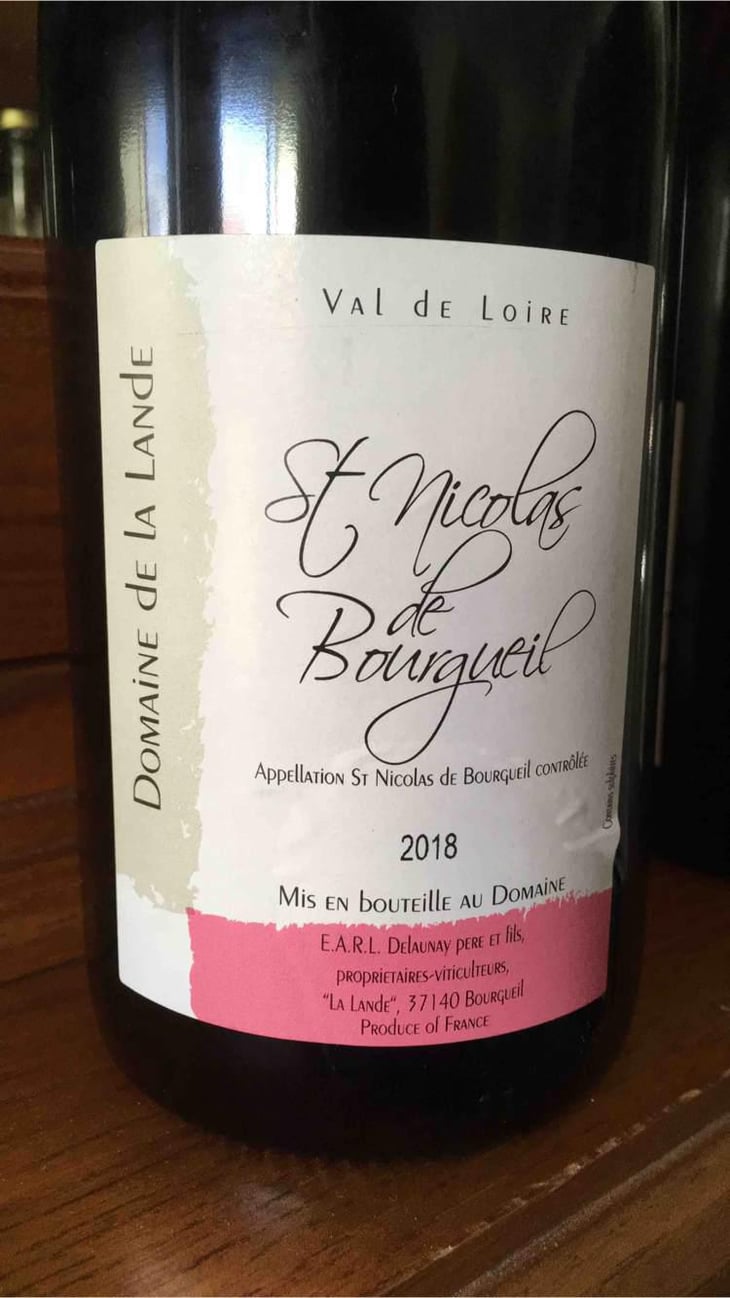 Saint Nicolas De Bourgueil - Domaine De La Lande - Delaunay Père Et Fils 