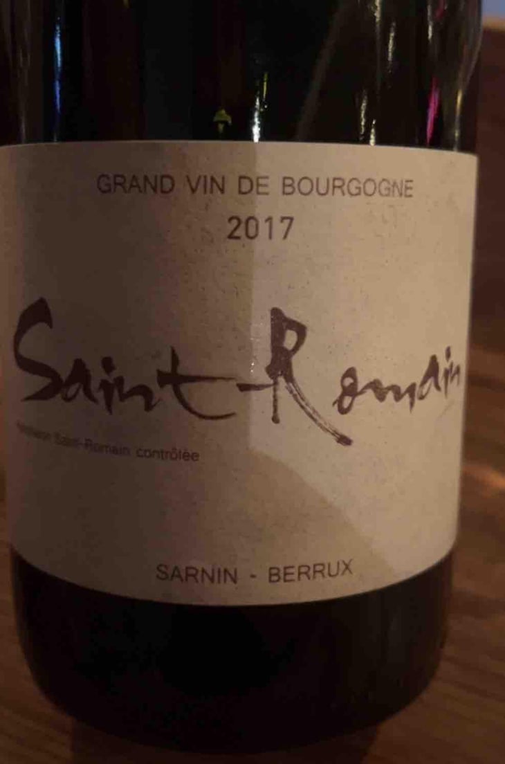 Saint-Romain (blanc) - Sarnin-Berrux - Jean-Pascal Sarnin & Jean-Marie Berrux 