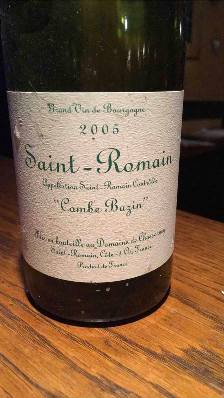Saint-Romain "Combe Bazin" - Domaine de Chassorney - Frédéric Cossard 