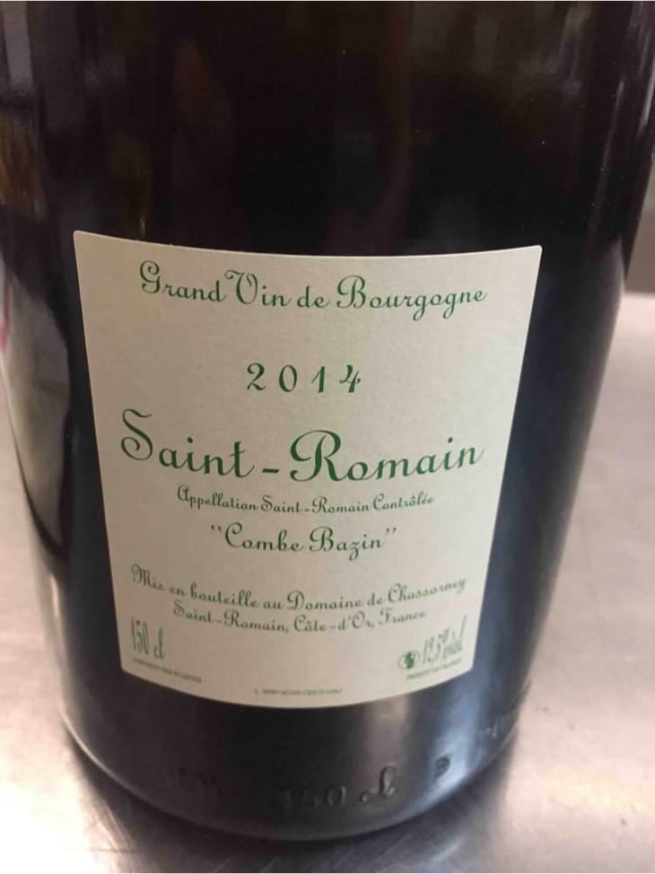 Saint-Romain "Combe Bazin" - Domaine de Chassorney - Frédéric Cossard 
