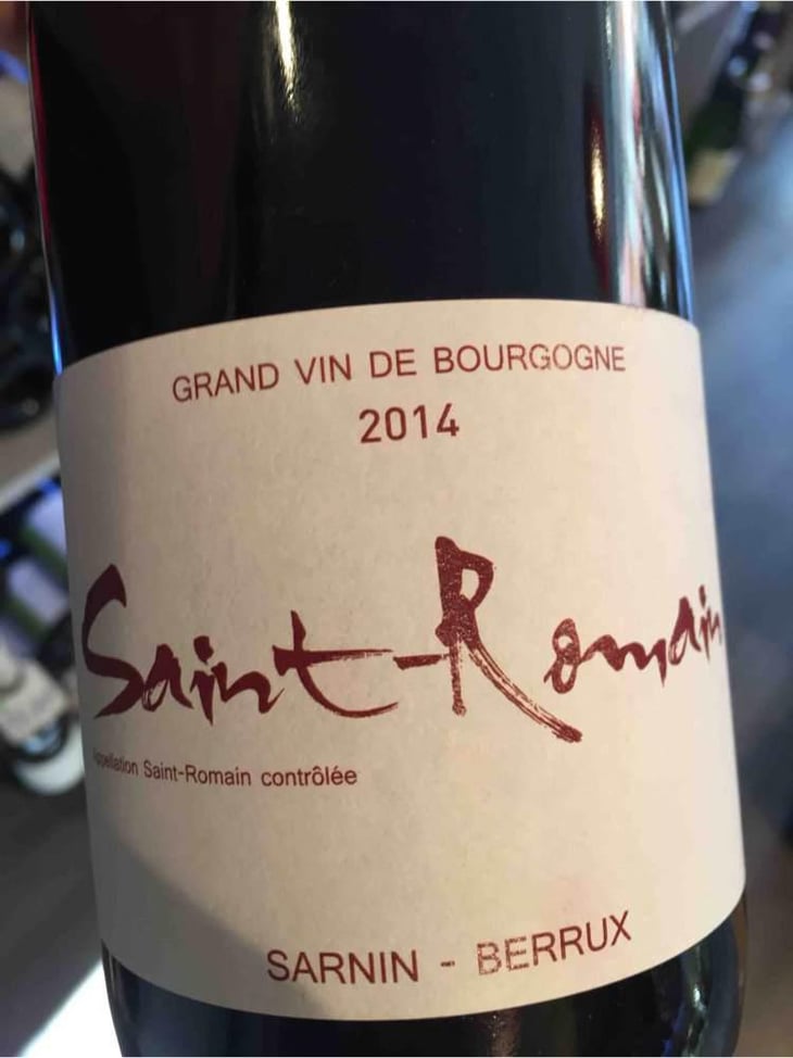 Saint-Romain (rouge) - Sarnin-Berrux - Jean-Pascal Sarnin & Jean-Marie Berrux 