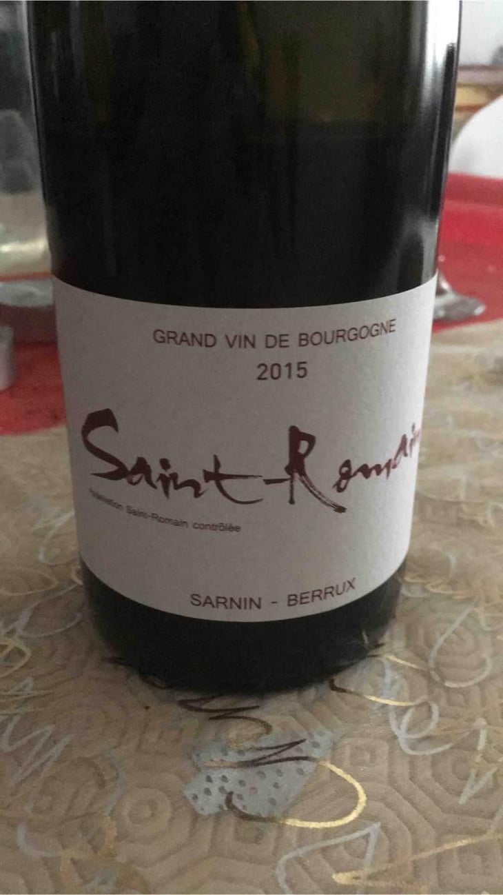 Saint-Romain (rouge) - Sarnin-Berrux - Jean-Pascal Sarnin & Jean-Marie Berrux 