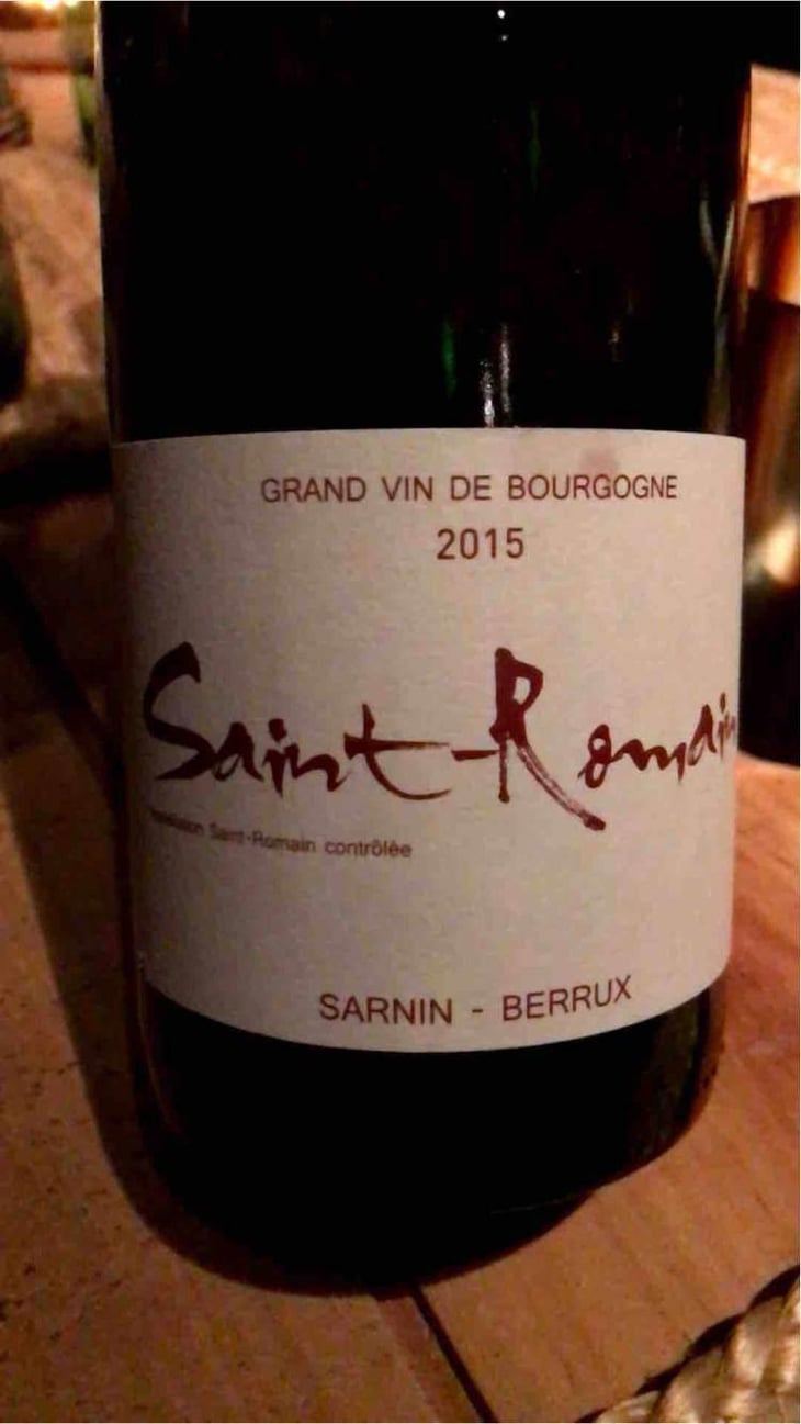 Saint-Romain (rouge) - Sarnin-Berrux - Jean-Pascal Sarnin & Jean-Marie Berrux 