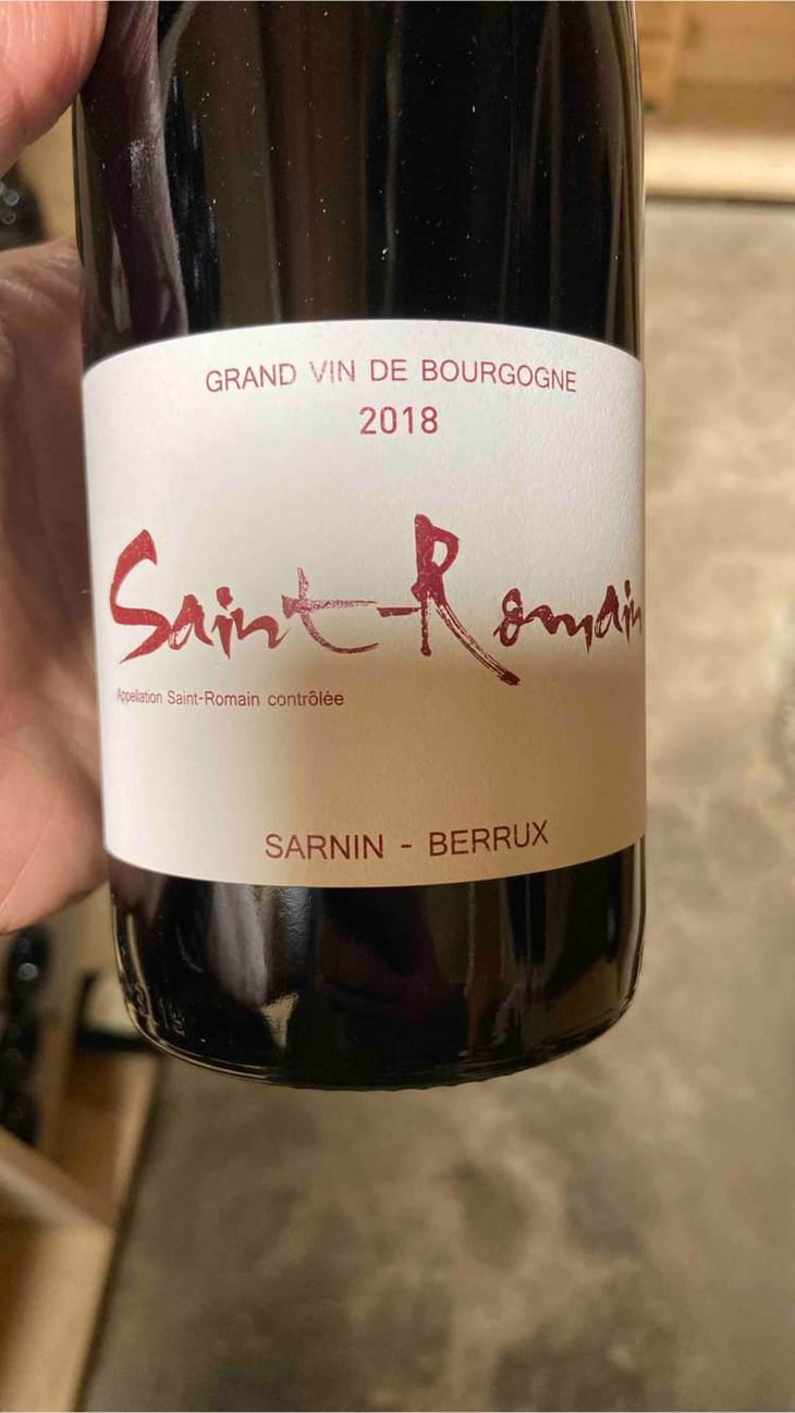 Saint-Romain (rouge) - Sarnin-Berrux - Jean-Pascal Sarnin & Jean-Marie Berrux 