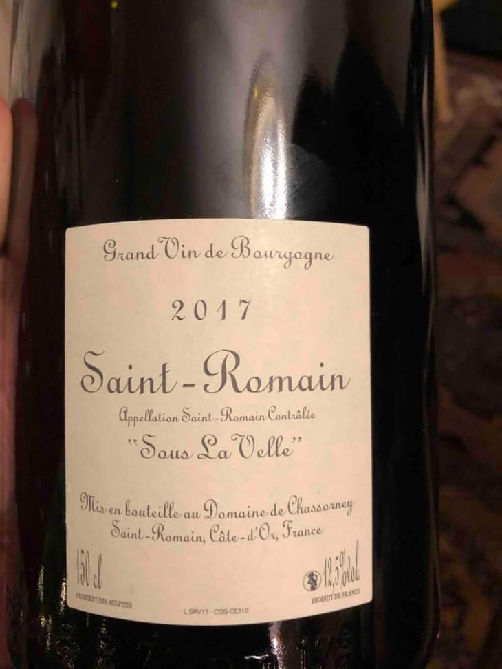 Saint-Romain "Sous La Velle" - Domaine de Chassorney - Frédéric Cossard 