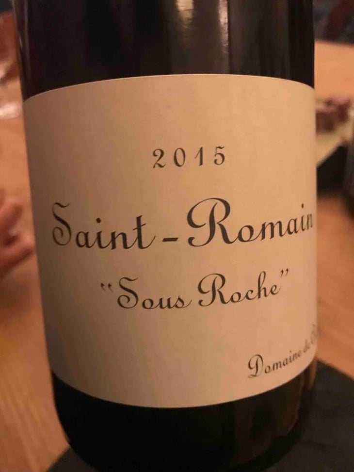 Saint-Romain "Sous Roche" - Domaine de Chassorney - Frédéric Cossard -2017