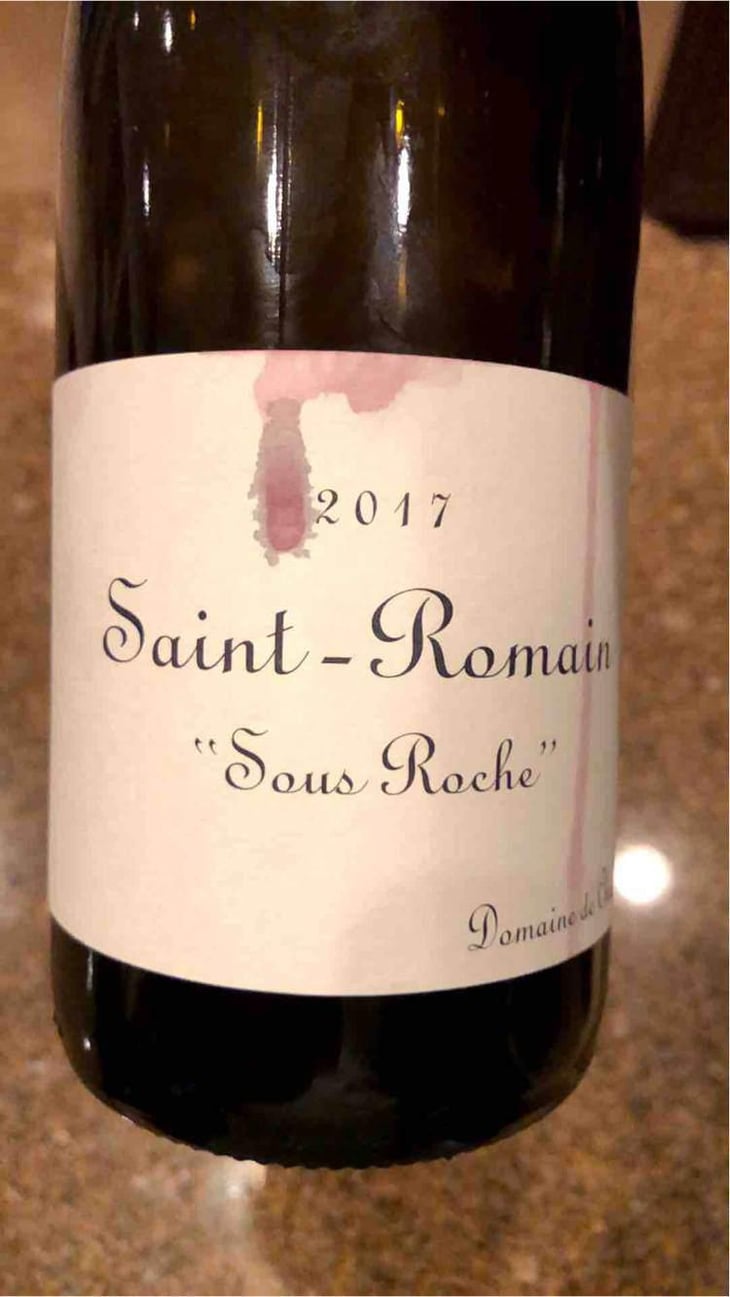 Saint-Romain "Sous Roche" - Domaine de Chassorney - Frédéric Cossard -2017