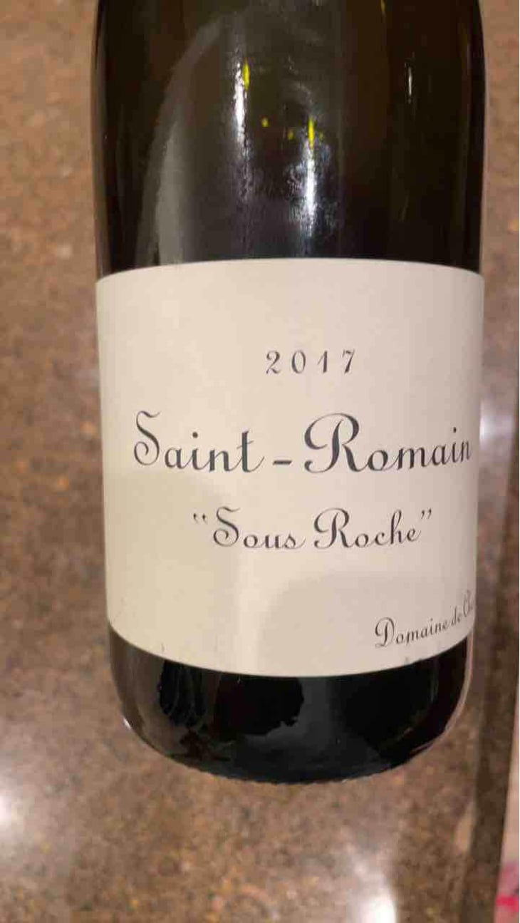 Saint-Romain "Sous Roche" - Domaine de Chassorney - Frédéric Cossard -2017