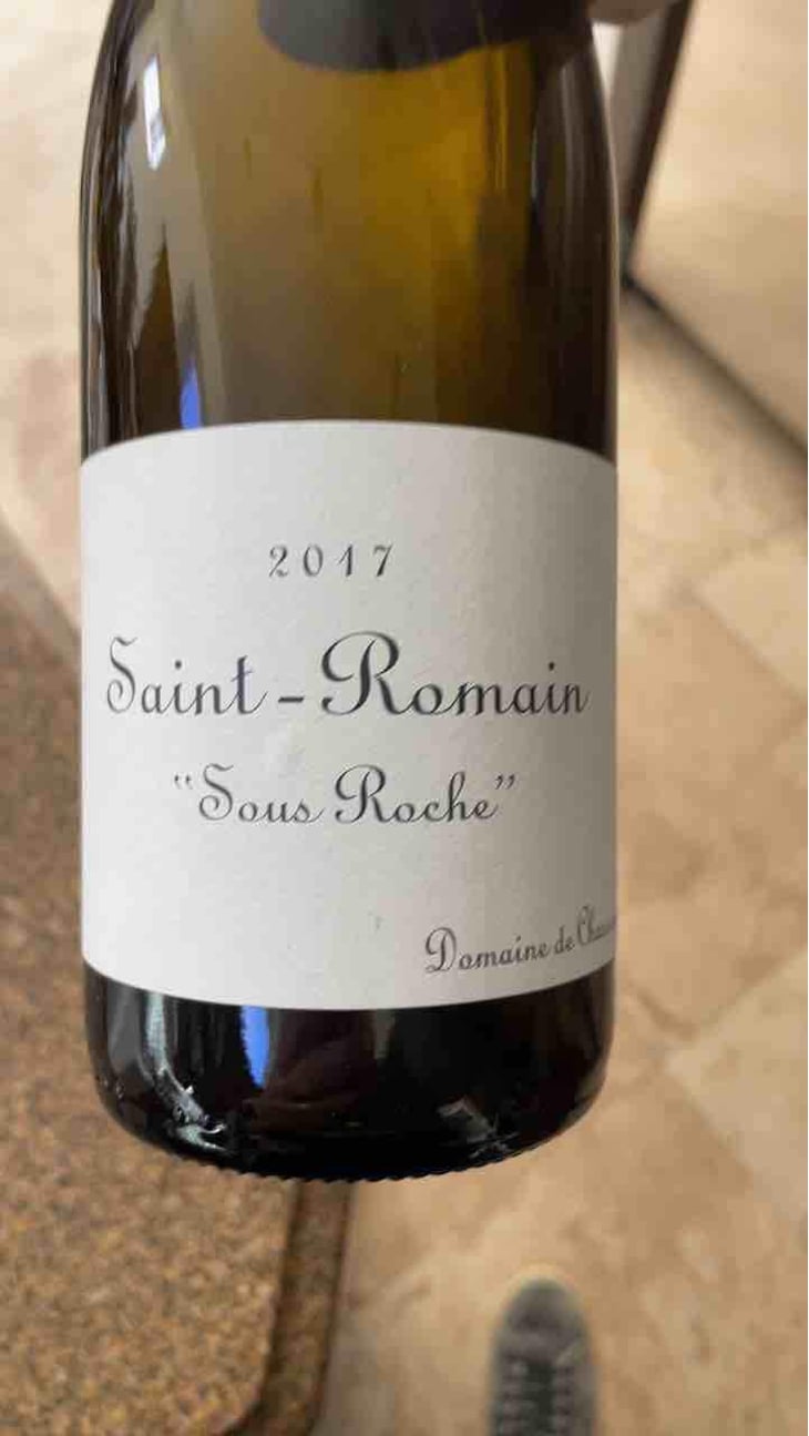 Saint-Romain "Sous Roche" - Domaine de Chassorney - Frédéric Cossard -2017