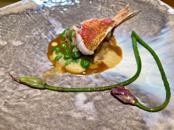 Salmonete, Sepia Y Guisante Lágrima - Restaurante Riff - 512132