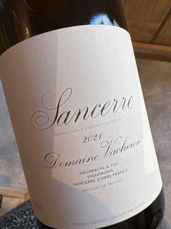 Sancerre blanc - Domaine Vacheron - Jean-Louis, Denis, Jean-Laurent & Jean-Dominique Vacheron -2021