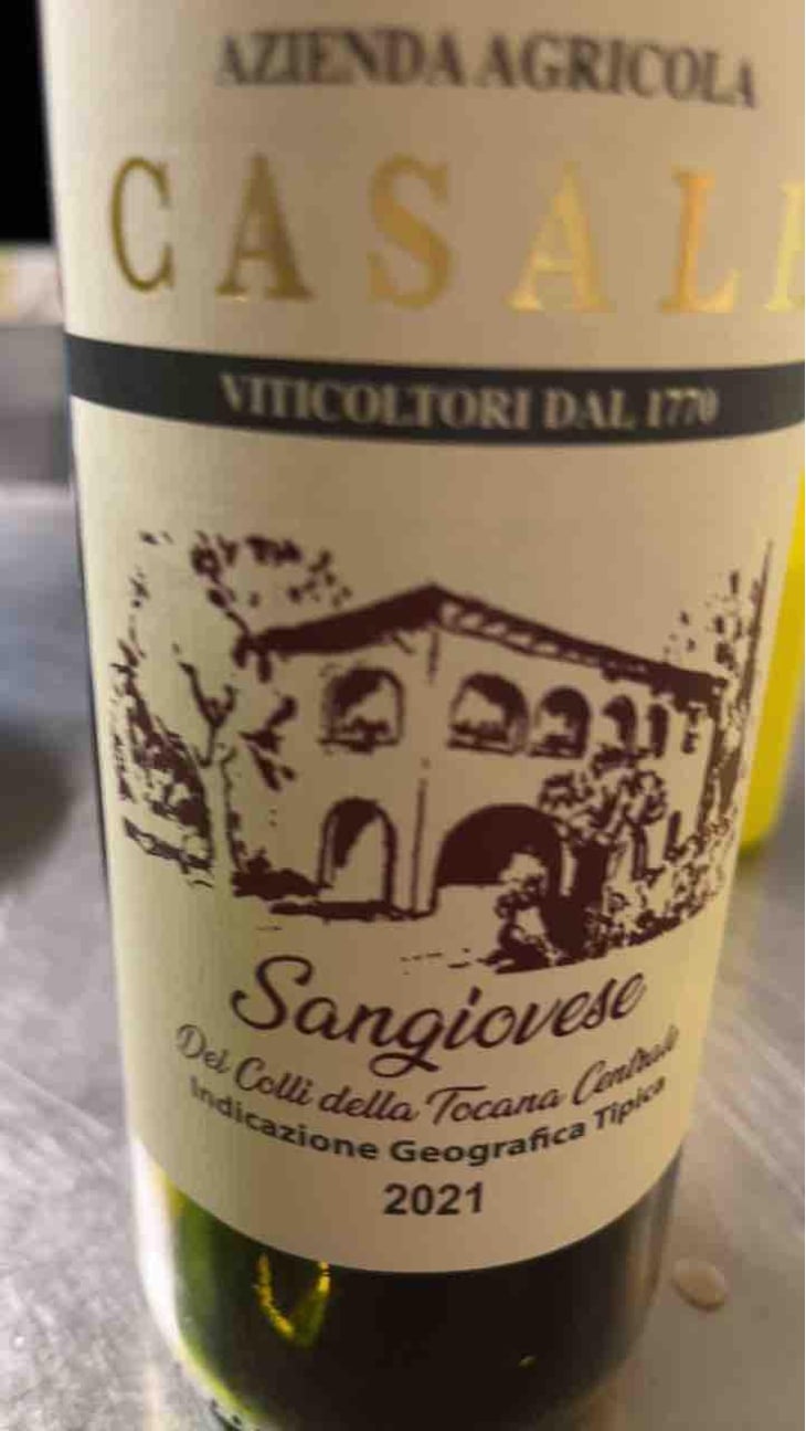 Sangiovese dei Colli della Toscana Centrale - Azienda Agricola Casale - Giuseppe Giglioli, Maria Pierina Rinaldi 