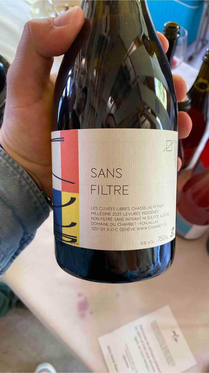 Sans Filtre - Pet Nat - Domaine du Chambet - Anthony Fonjallaz -2021