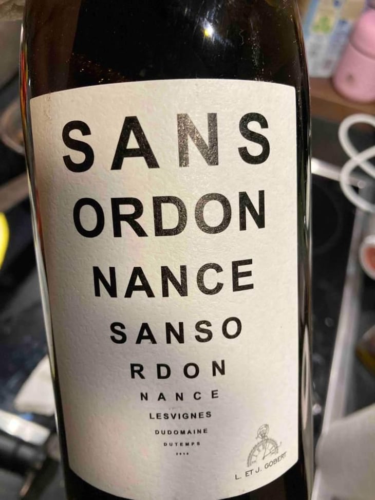 Sans Ordonance (rouge) - Domaine Du Temps - Lauranne Plegat & Jeremy Gobert 