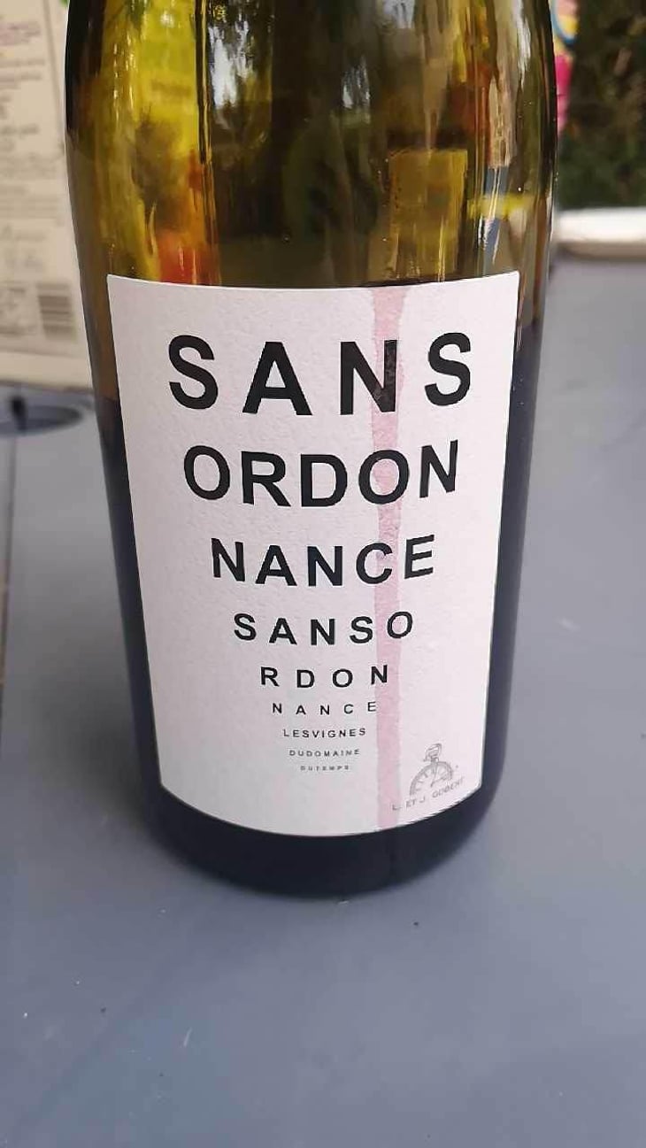 Sans Ordonance (rouge) - Domaine Du Temps - Lauranne Plegat & Jeremy Gobert 