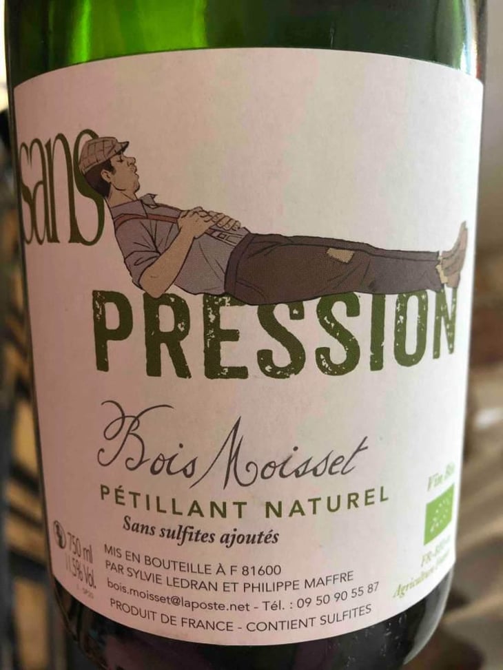 Sans Pression - Domaine Ferme Bois Moisset - Sylvie & Philippe Maffre 