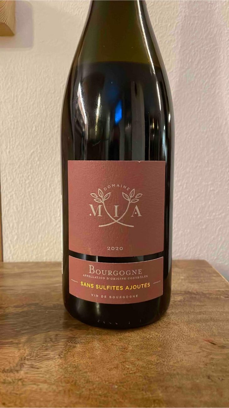Sans Sulfites Ajoutés - Domaine Mia - Mia Subotic -2020