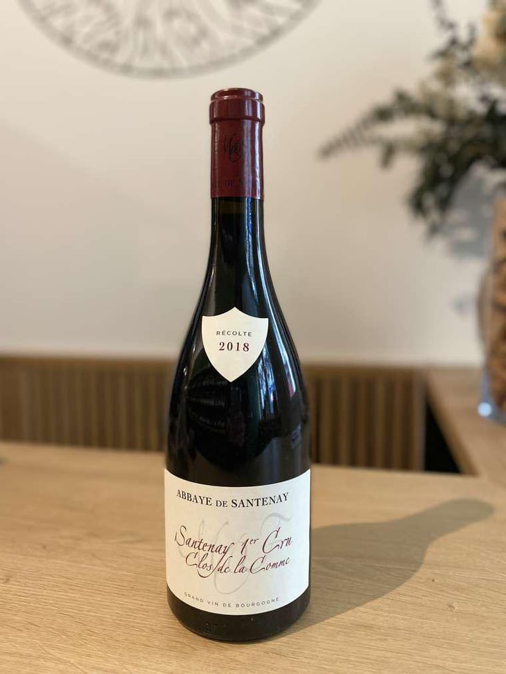 Santenay 1er Cru Clos de la Comme - Abbaye de Santenay - Anne Clair et Ludovic Pierrot -2018