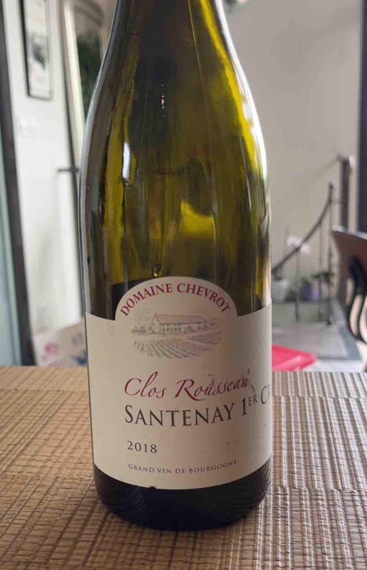 Santenay Premier Cru Clos Rousseau - Domaine Chevrot - Vincent & Pablo Chevrot -2019