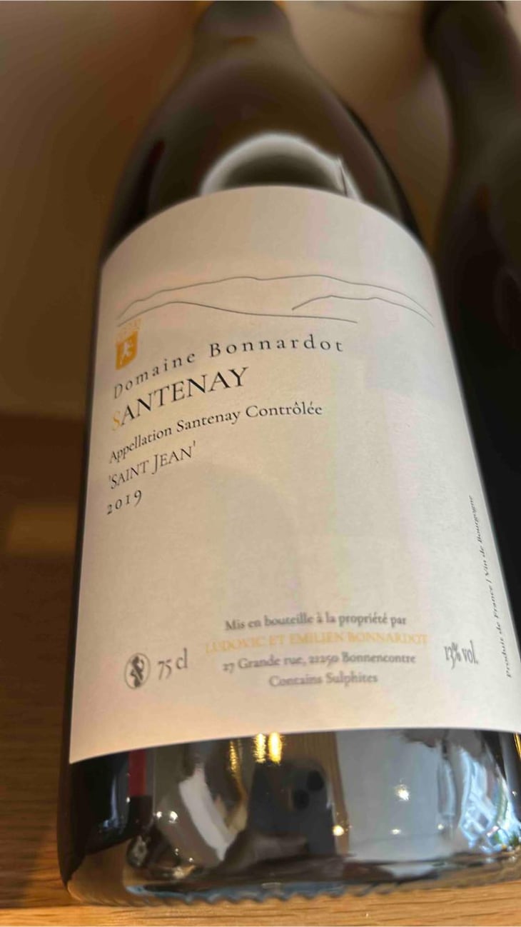 Santenay « Saint-Jean » - Domaine Bonnardot - Antoine, Ludovic & Emilien Bonnardot -2019
