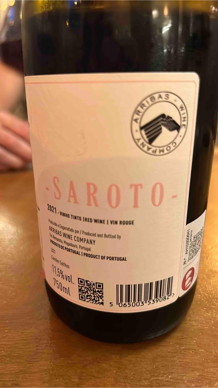 Saroto Nat Cool - Arribas Wine Company - Ricardo Alves & Frederico Machado -2019