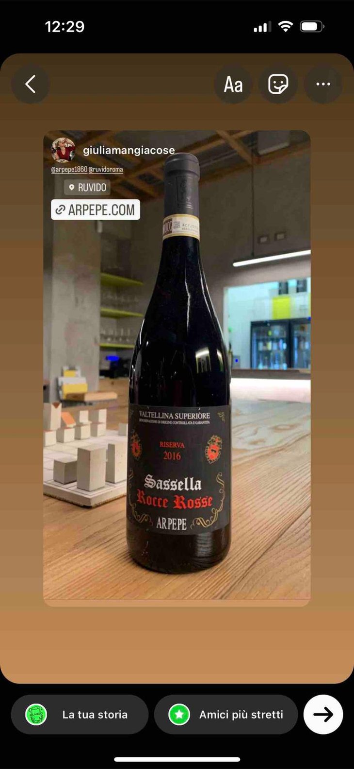 Valtellina Superiore Sassella Riserva Rocce Rosse - Arpepe - Arturo, Guido, Isabella & Emanuele Pelizzatti Perego -2009