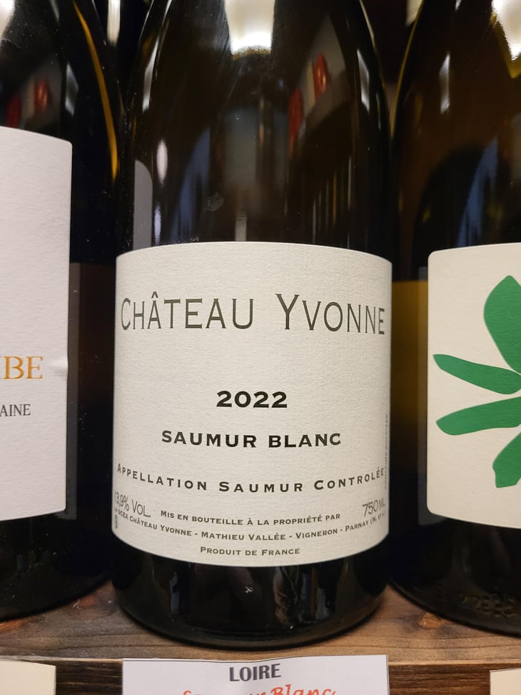Saumur Blanc - Château Yvonne - Matthieu Vallée 