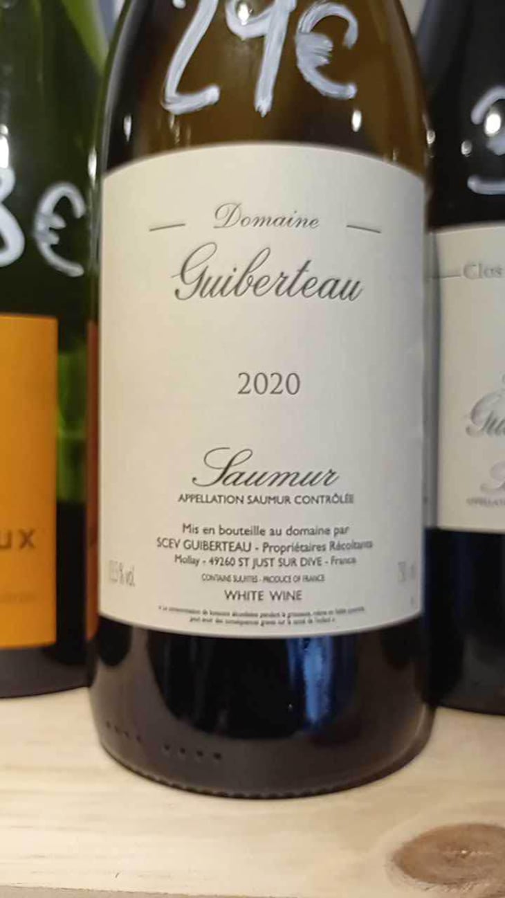 Saumur Blanc - Domaine Guiberteau - Romain Guiberteau 