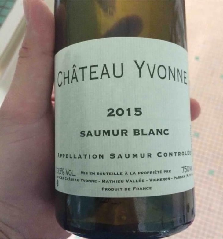 Saumur Blanc - Château Yvonne - Matthieu Vallée 