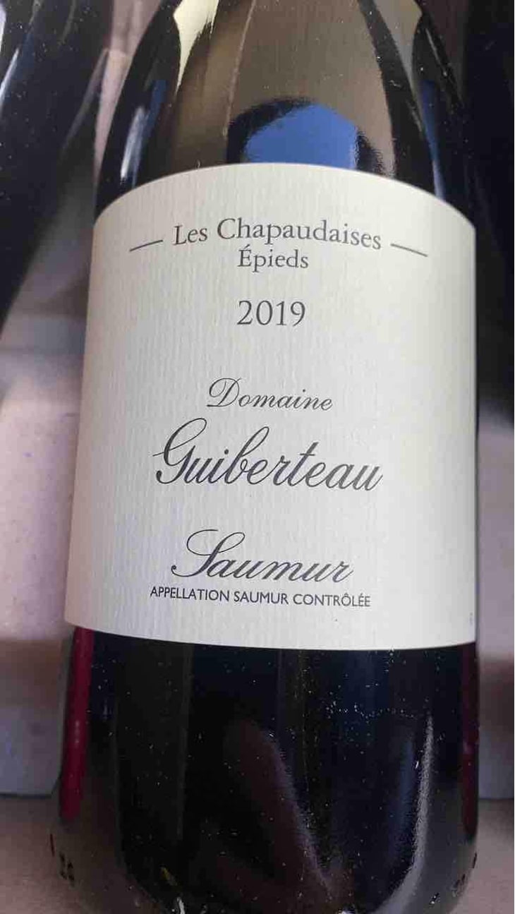 Saumur " Les Chapaudaises" - Domaine Guiberteau - Romain Guiberteau -2018