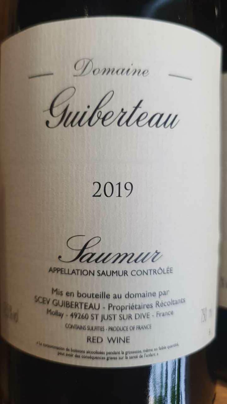 Saumur Rouge - Domaine Guiberteau - Romain Guiberteau 