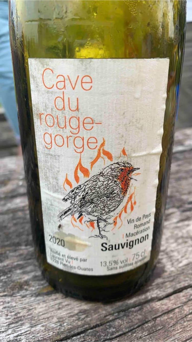 Sauvignon Blanc Macération - Cave du Rouge-Gorge - Laurent Vu, Lolo, Lola -2023