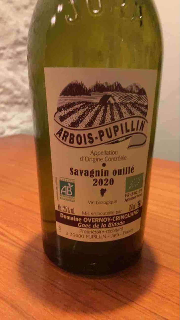 Savagnin Ouillé - Overnoy-Crinquand - Mickaël & Romaric Crinquand -2017