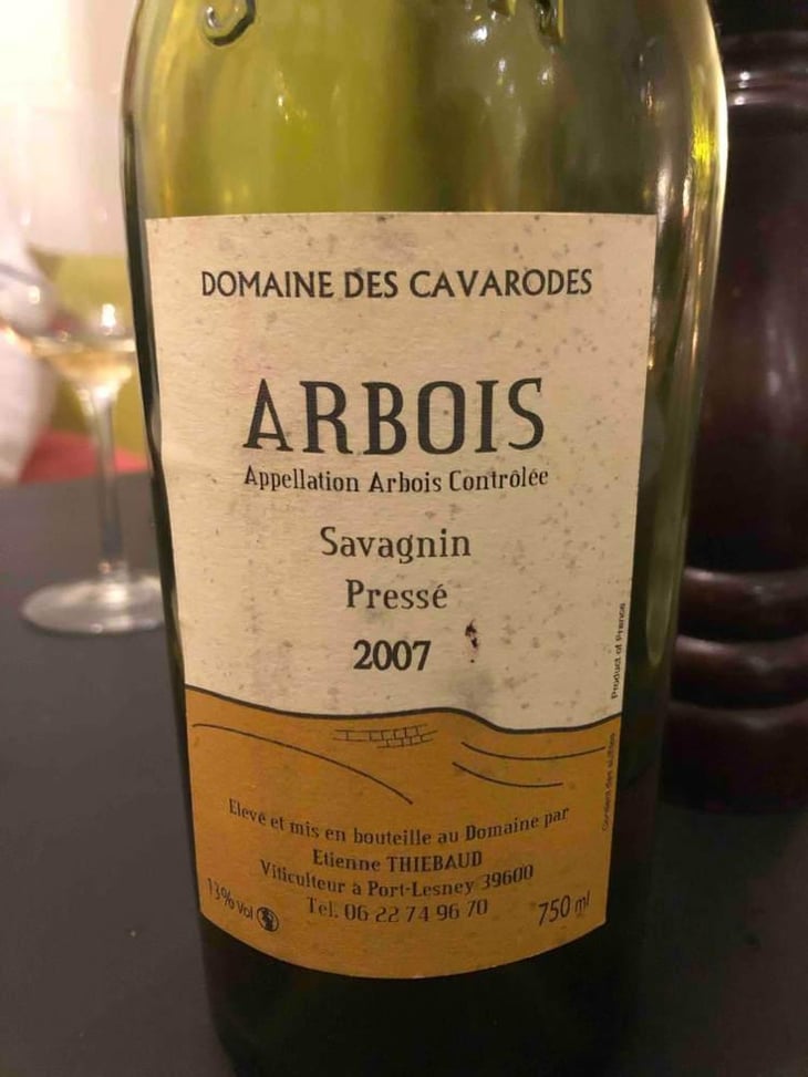Savagnin Pressé - Domaine des Cavarodes - Etienne Thiebaud 