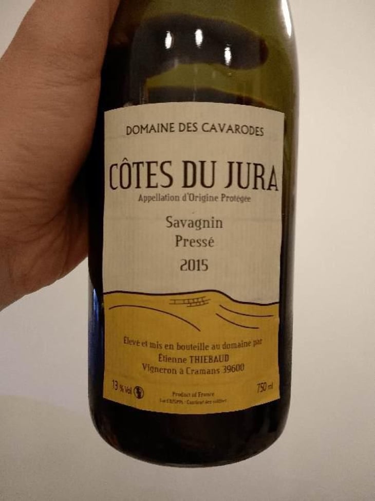 Savagnin Pressé - Domaine des Cavarodes - Etienne Thiebaud 