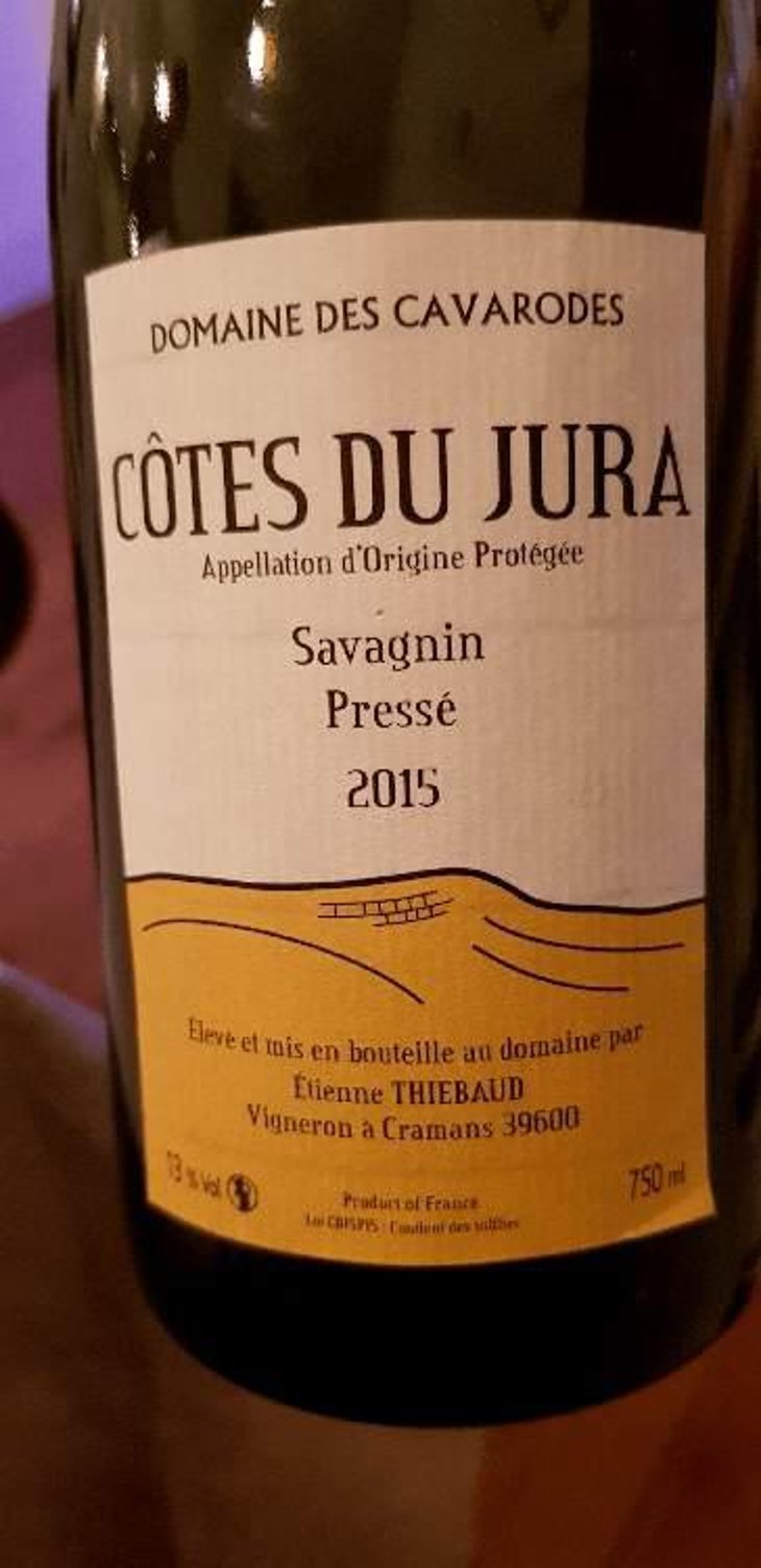 Savagnin Pressé - Domaine des Cavarodes - Etienne Thiebaud 
