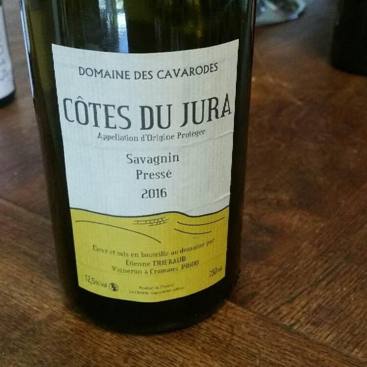 Savagnin Pressé - Domaine des Cavarodes - Etienne Thiebaud 