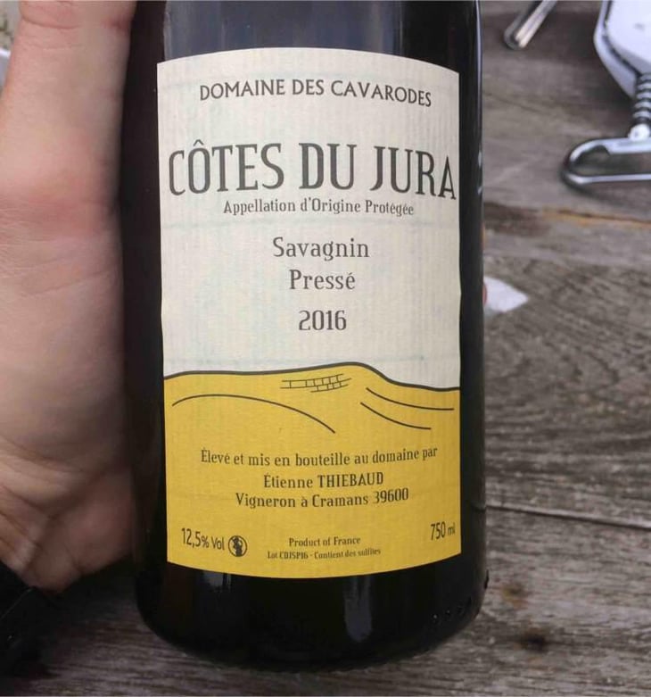 Savagnin Pressé - Domaine des Cavarodes - Etienne Thiebaud 