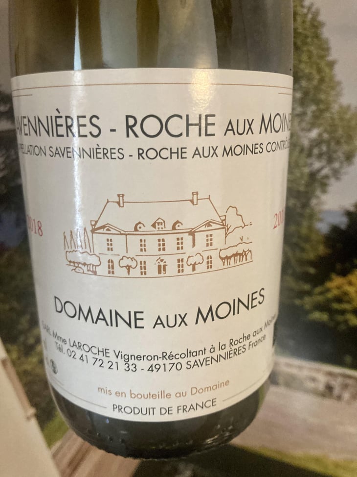 Savennières Roche Aux Moines - Domaine aux Moines - Monique & Tessa Laroche -2018