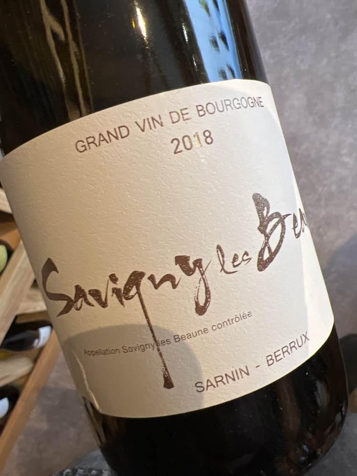Savigny les Beaune (blanc) - Sarnin-Berrux - Jean-Pascal Sarnin & Jean-Marie Berrux 