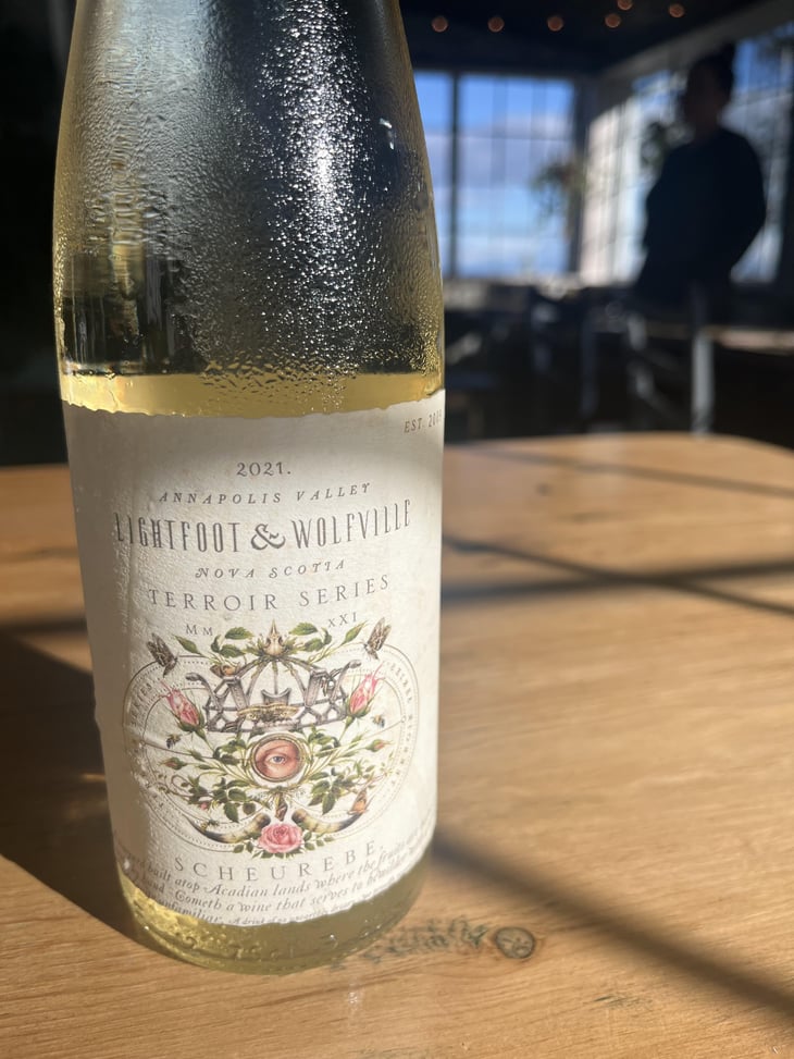 Scheurebe Terroir Series - Lightfoot & Wolfville Vineyards - Jocelyn and Michael Lightfoot -2021