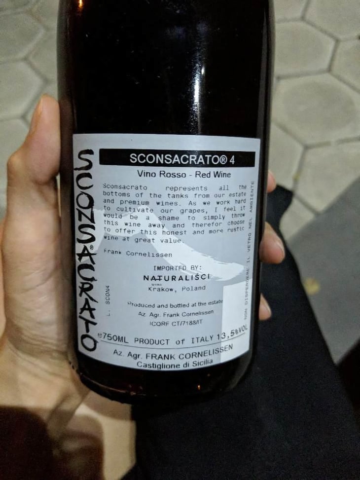 Sconsacrato - Azienda Agricola Frank Cornelissen - Frank Cornelissen 
