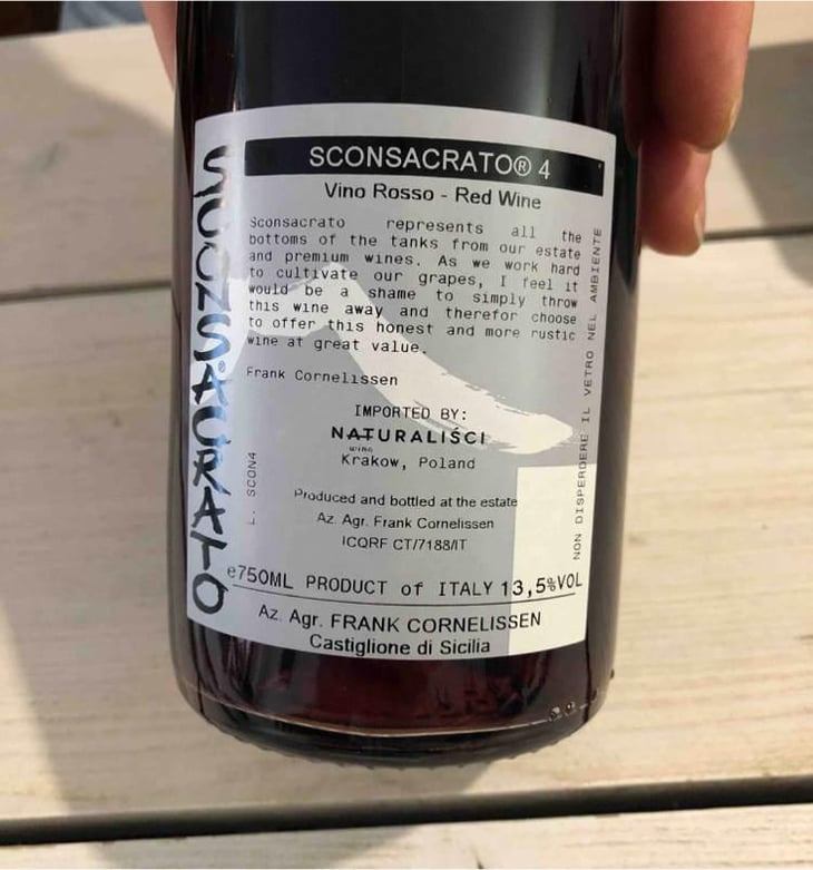Sconsacrato - Azienda Agricola Frank Cornelissen - Frank Cornelissen 